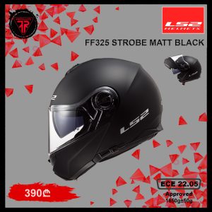 LS2 FF325 STROBE MATT BLACK