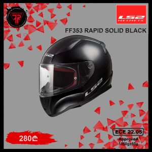 LS2 FF353 RAPID GLOSS BLACK