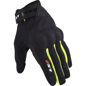 LS2 Dart 2 Man Gloves Black H-V Yellow