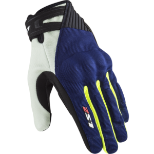 LS2 Dart 2 Man Gloves Blue H-V Yellow