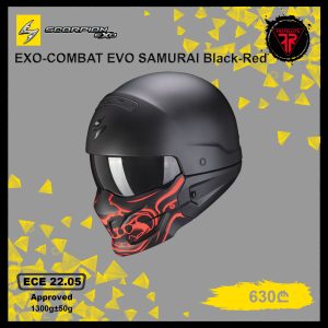 Scorpion EXO-COMBAT EVO SAMURAI Black-Red