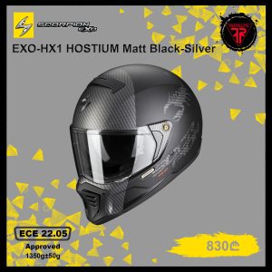 Scorpion EXO-HX1 HOSTIUM Matt Black-Silver