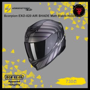 Scorpion EXO-520 AIR SHADE Black-Neon Yellow