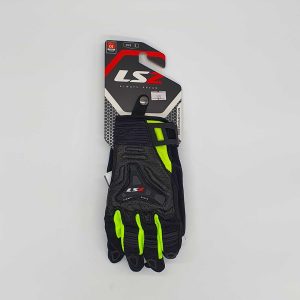 LS2 All Terrain Lady Gloves Back H-V Yellow