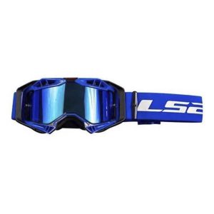 LS2 Aura Goggle Black Blue With Iridium Visor